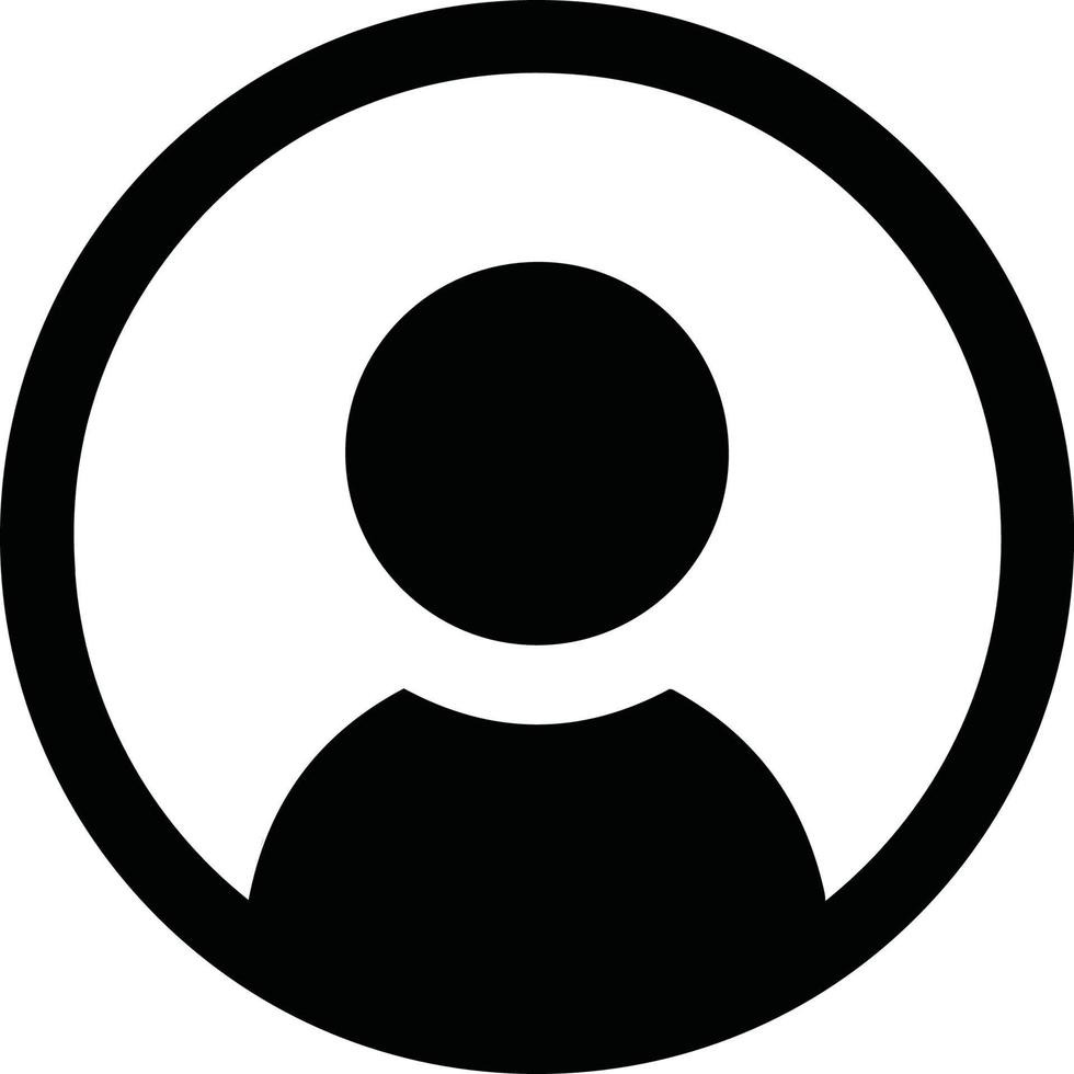Universidad DARUMA, Icono descriptivo en color negro de un usuario encerrado en un circulo.